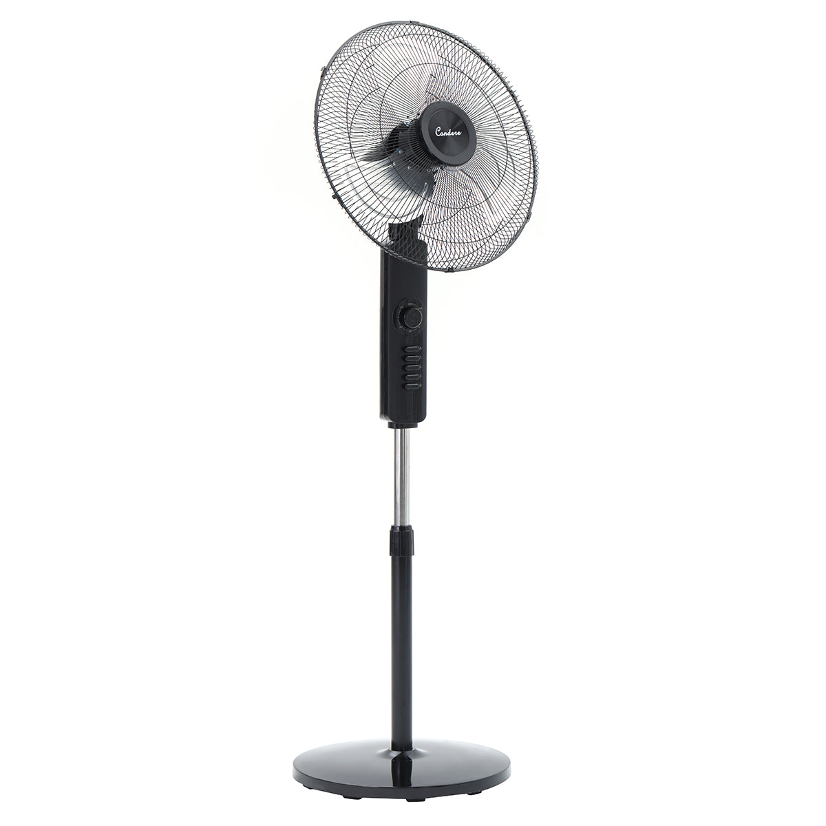 Condere 18" Floor Fan FS45-Z18 – Quiet Standing Oscillating Pedestal Fan for Bedroom, Tall Stand Up Fan with 4 Speed Levels, Timer, and Aluminum Blades