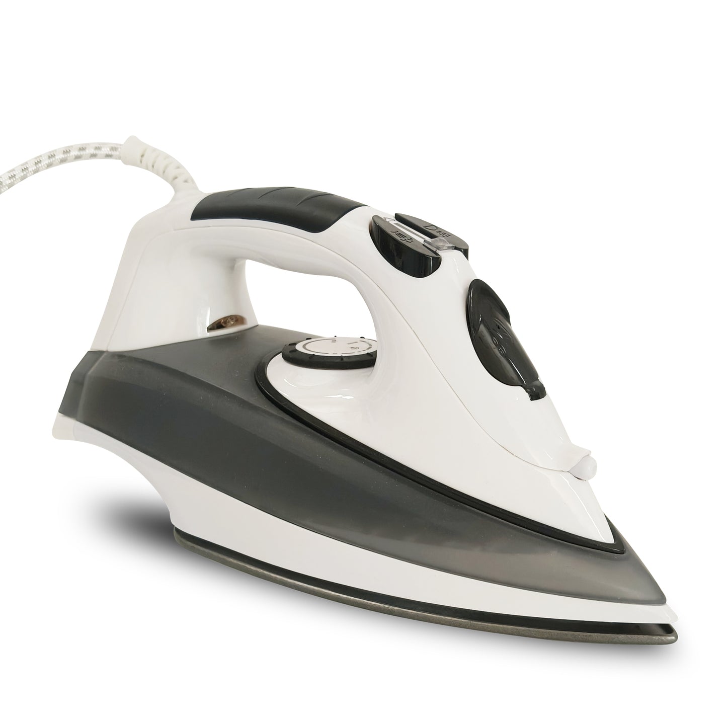 Compact Steam Iron for Clothes with Anti-Drip, 350ML Water Tank, Non-Stick Soleplate, Self-Cleaning, 1600W-2400W, clothes iron with Vertical Steam and Burst of Steam