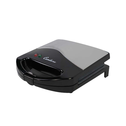 Condere 2-Slice Sandwich Maker ZS-2431 – Breakfast Sandwich Maker with Teflon Coating, Grilled Cheese Toaster, Compact Sandwich Toaster, and Thermostatic Control