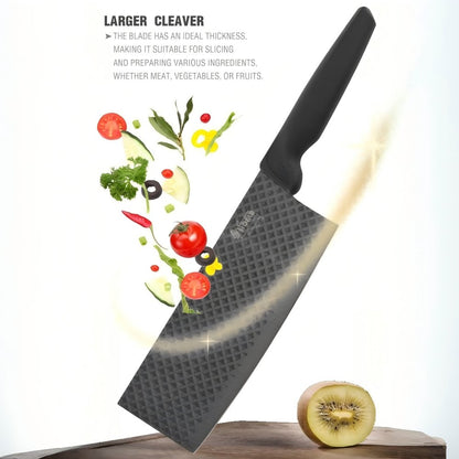 CONDERE HOME 6 PCS Knife Set with free yeast Includes Larger Cleaver, Chef Knife, Slicer, Utility Knife, Ceramic Peeler & Scissors 3CR13 Stainless Steel