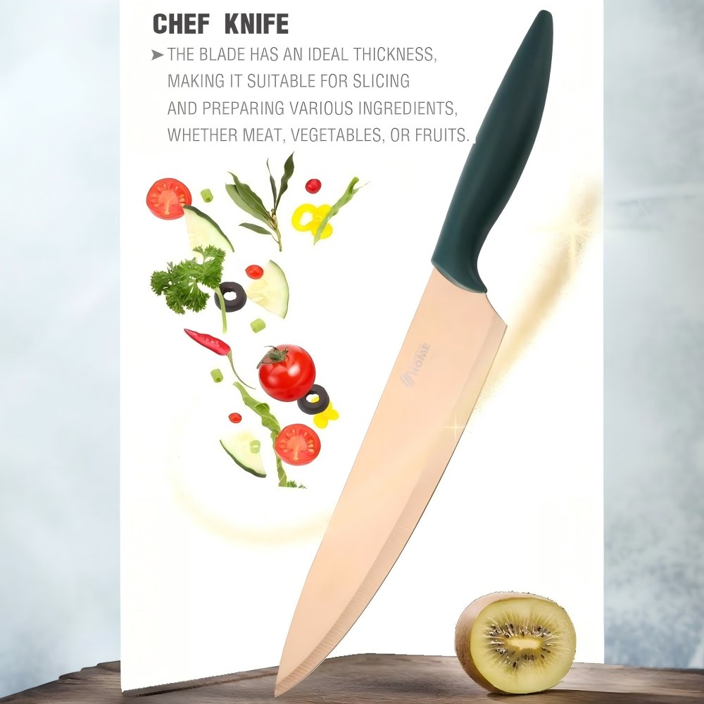 Condere Home 6-Piece Knife Set with Stand – Professional 3CR13 Stainless Steel Kitchen Knives for Home & Culinary Use