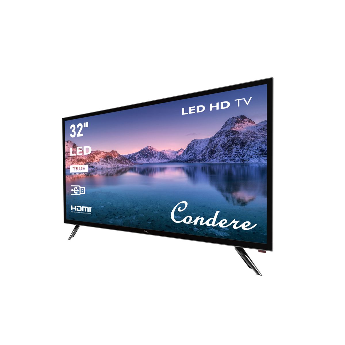Condere 32-Inch Smart TV 32V06– HD LED Flat Screen with Wi-Fi, Wide Viewing Angle, Affordable 32 in Smart TV for Home, Bedroom, or Office