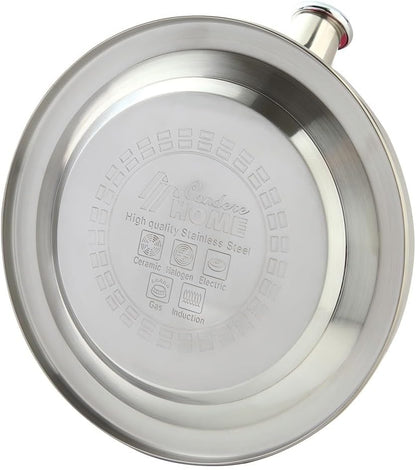 Blue Stainless Steel Tea Kettle 3.5L for Stovetop, Durable Water Kettle with Zinc Alloy & Nylon Handle, Stovetop Kettle for Tea Pot and Camping