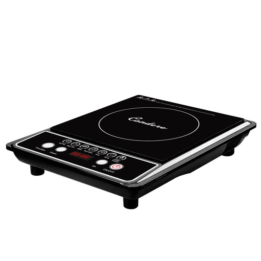 Condere Electric Induction Cooker C-CTSF15A – Portable Hot Plate with Black Crystal Glass, 2200W Induction Cooktop for Countertop Use, Energy-Saving and Safe Design