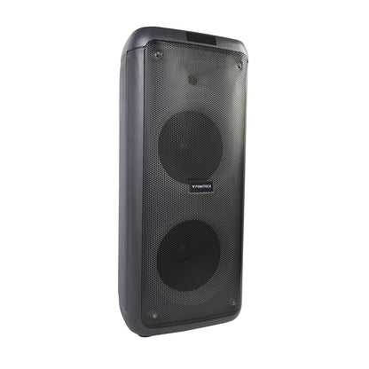 10"x2 Portable Loudspeaker CH-7510 – High-Power Bluetooth Speaker with Bass & Treble | Rechargeable Karaoke Speaker with Dual Mic, USB, TF Card, FM Radio, AUX Input | Outdoor Party Sound System