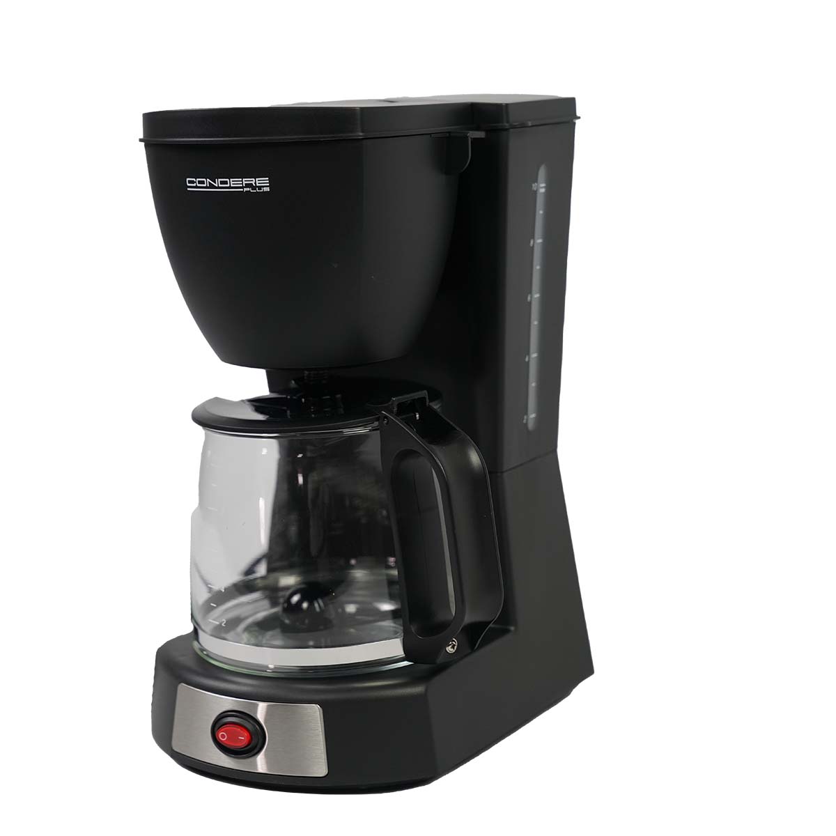 CONDERE Coffee Maker - CM6687-12 Cups, 1.2L Coffee Pot with Anti-Drip Function, Warming Plate, Permanent Filter, Easy-to-Clean Small Coffee Maker Machine