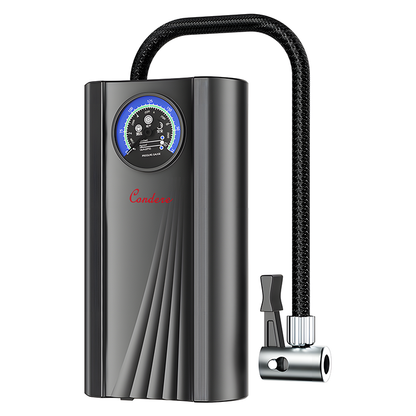 Condere Inflating Pump CQB-002 – Portable Air Compressor for Car Tires, Tire Inflator with Pressure Gauge