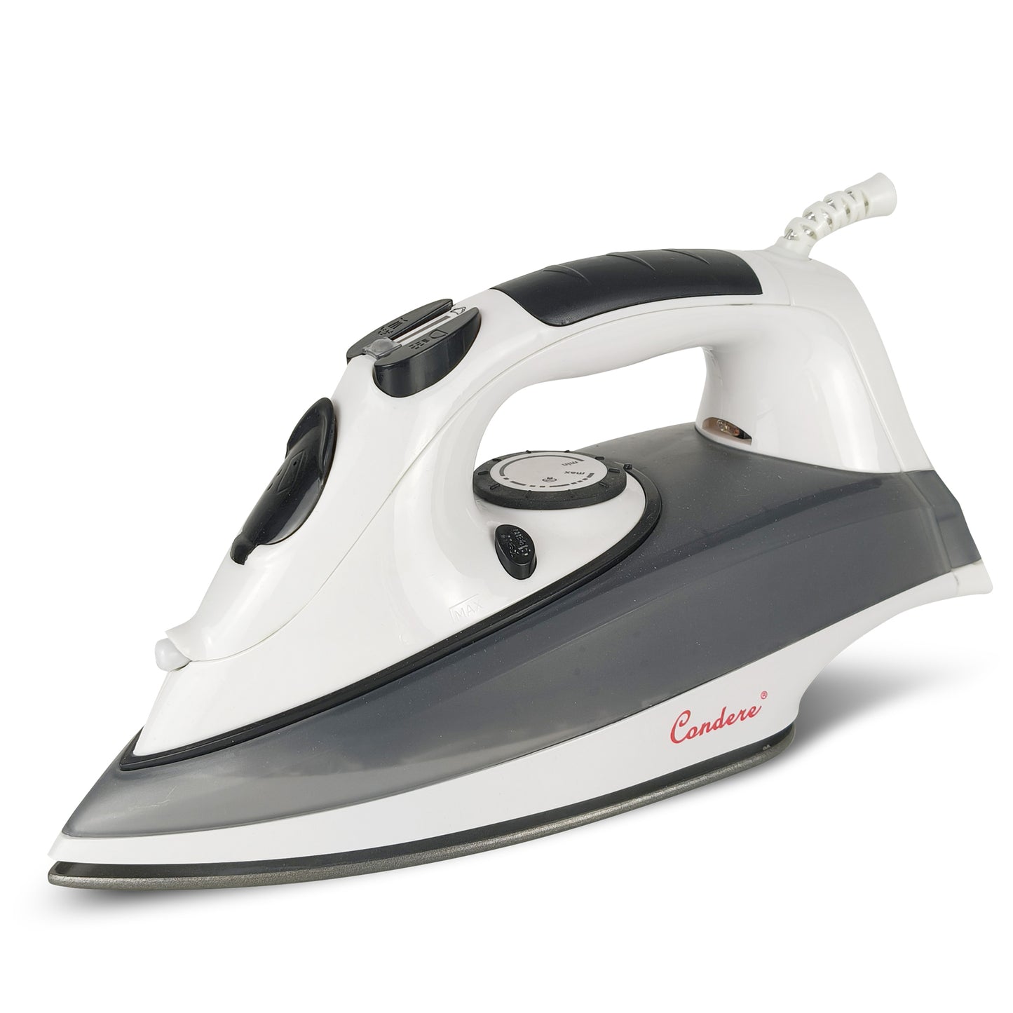 Compact Steam Iron for Clothes with Anti-Drip, 350ML Water Tank, Non-Stick Soleplate, Self-Cleaning, 1600W-2400W, clothes iron with Vertical Steam and Burst of Steam