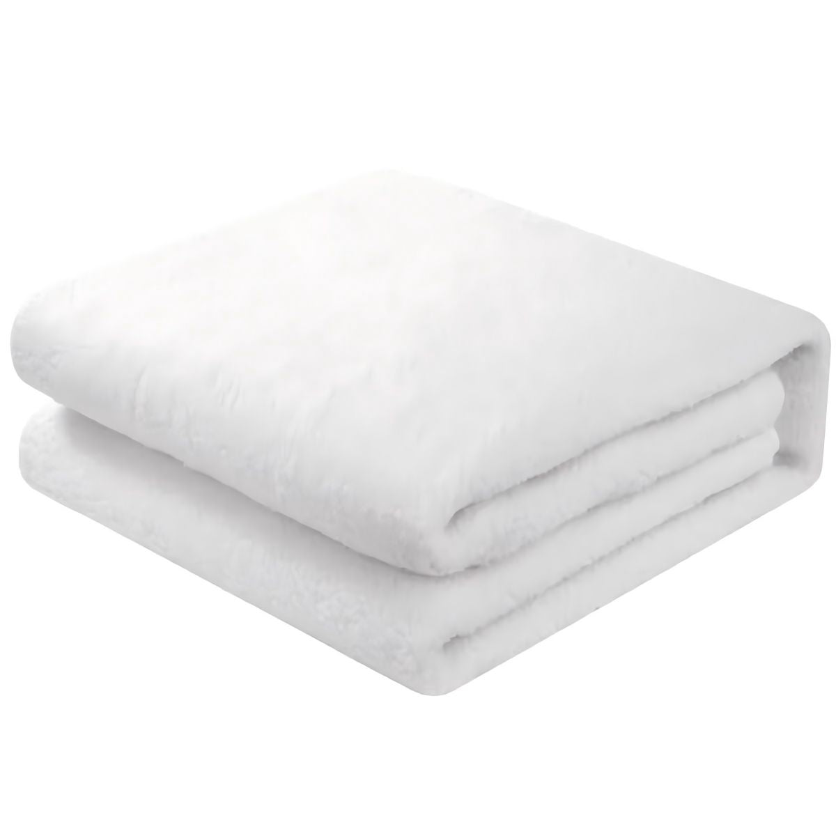 Electric Blanket EB-1014, 183x188cm Heated Blanket Throw with 2 Controllers, Synthetic Wool Fleece