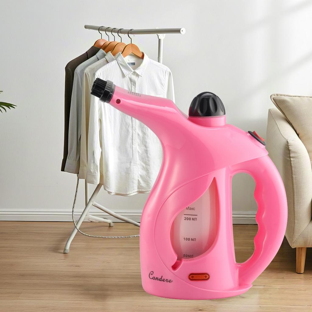 Condere Handheld Garment Steamer for Clothes – Travel Steamer for Clothes Portable Mini, 700W Hand Held Clothing Steamer with Brush, Clothes Steamer Handheld for Home & Travel Use