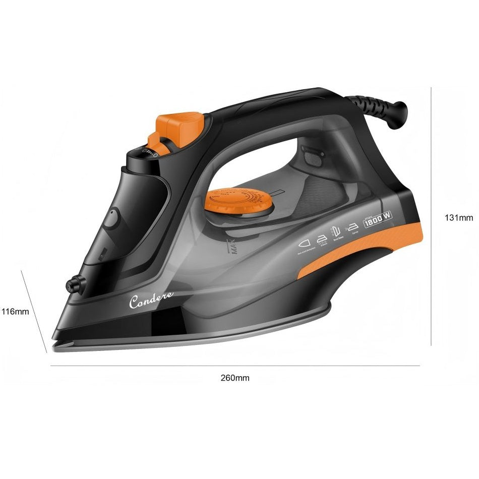 CONDERE EL-3504 Steam Iron for Clothes, Travel Portable Electric Iron with Steamer