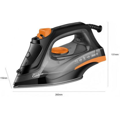 CONDERE EL-3504 Steam Iron for Clothes, Travel Portable Electric Iron with Steamer