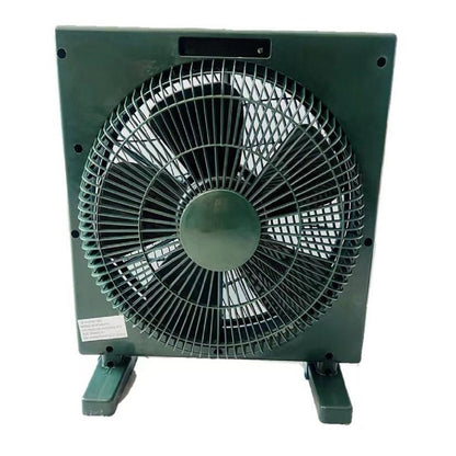 Condere Electric Box Fan FS40-F12 - Powerful Desk Fan with 60-Min Timer, Oscillation, 3 Speeds, and Cool Air Flow for Home, Travel, and Window Use 12"