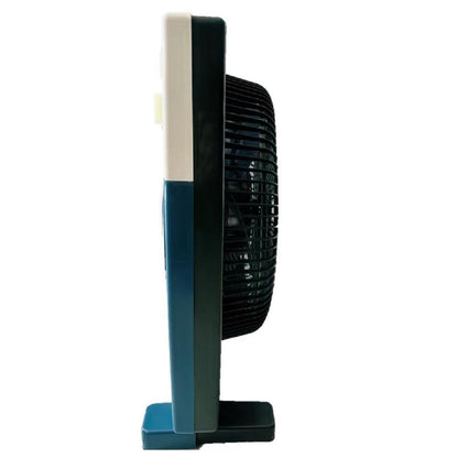 Condere Electric Box Fan FS40-F12 - Powerful Desk Fan with 60-Min Timer, Oscillation, 3 Speeds, and Cool Air Flow for Home, Travel, and Window Use 12"