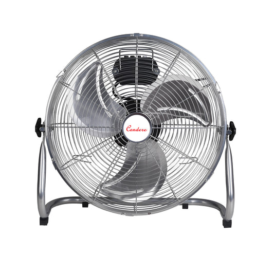 Condere FS40-F20 20" Metal Floor Fan – Standing Oscillating Pedestal Fan for Bedroom & Home