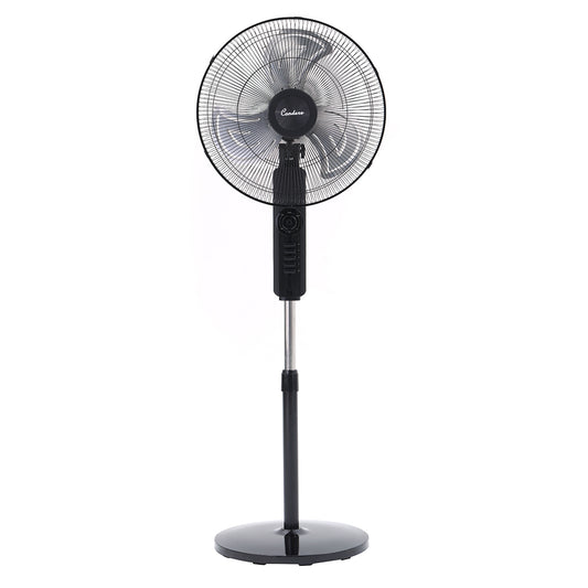 Condere 18" Floor Fan FS45-Z18 – Quiet Standing Oscillating Pedestal Fan for Bedroom, Tall Stand Up Fan with 4 Speed Levels, Timer, and Aluminum Blades