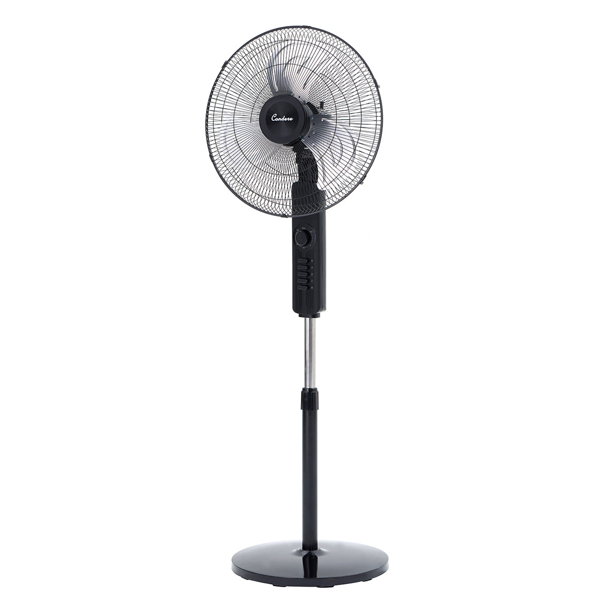 Condere 18" Floor Fan FS45-Z18 – Quiet Standing Oscillating Pedestal Fan for Bedroom, Tall Stand Up Fan with 4 Speed Levels, Timer, and Aluminum Blades