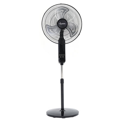Condere 18" Remote Control Floor Fan FS45-Z21 – Smart Standing Oscillating Pedestal Fan with Touch Panel, Color Screen, 3 Speeds, 9.5H Timer & Adjustable Height – Quiet Bedroom Fan