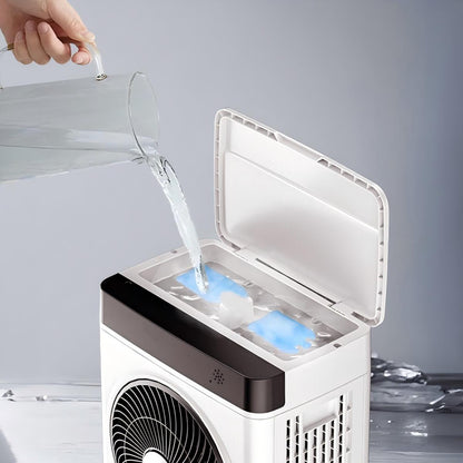 Water-Cooled Air Cooler GZ20-31A – Remote Controlled Portable Cooling Fan with 14L Tank & Dual Air Outlet