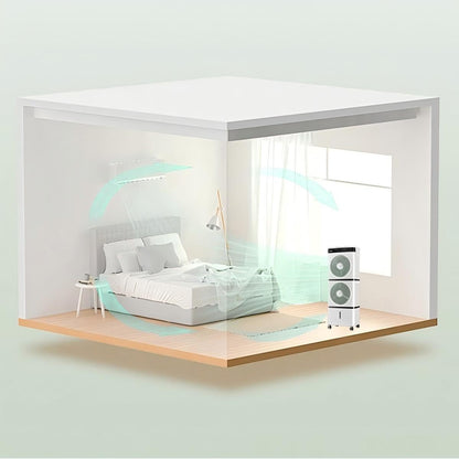 Water-Cooled Air Cooler GZ20-31A – Remote Controlled Portable Cooling Fan with 14L Tank & Dual Air Outlet