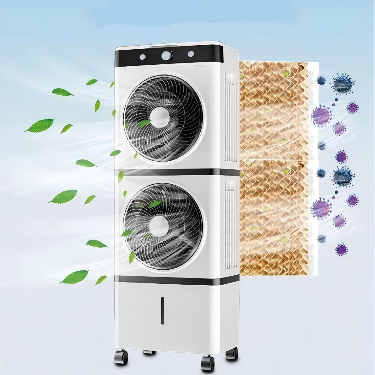 Water-Cooled Air Cooler GZ20-31B – Portable Cooling Fan with 14L Tank & Dual Air Outlet