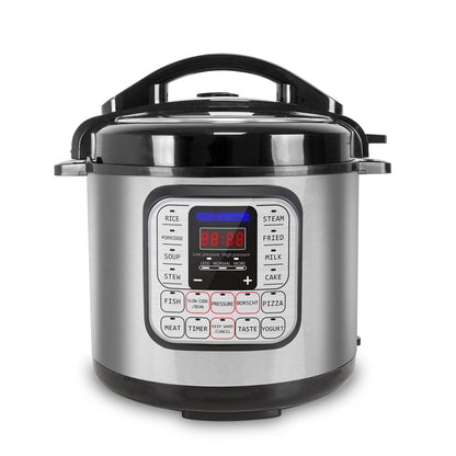 CONDERE PLUS 5L Electric Pressure Cooker Multifunction Smart Rice Cooker Slow Cooker Soup Pot with Stainless Steel Inner Pot Digital Display 14 Cooking Functions Easy to Clean Safety Protection
