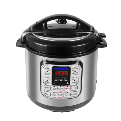 CONDERE PLUS 5L Electric Pressure Cooker Multifunction Smart Rice Cooker Slow Cooker Soup Pot with Stainless Steel Inner Pot Digital Display 14 Cooking Functions Easy to Clean Safety Protection