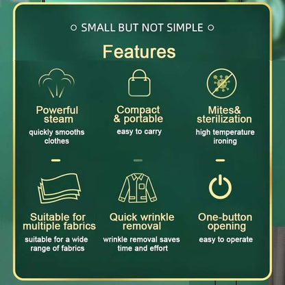 CONDERE Handheld Clothes Steamer Portable Travel Steamer for Clothes, Mini Hand Steamer, Clothing Steamer for Wrinkle Removal, Hand-Held Fabric Steamer for Home & Travel Use (EL-3116)