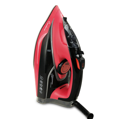 Steam Iron for Clothes 2200W, Ceramic Non-Stick Plate, Thermostatically Controlled with Self-Clean Function, Compact and Portable Clothes Iron for travel