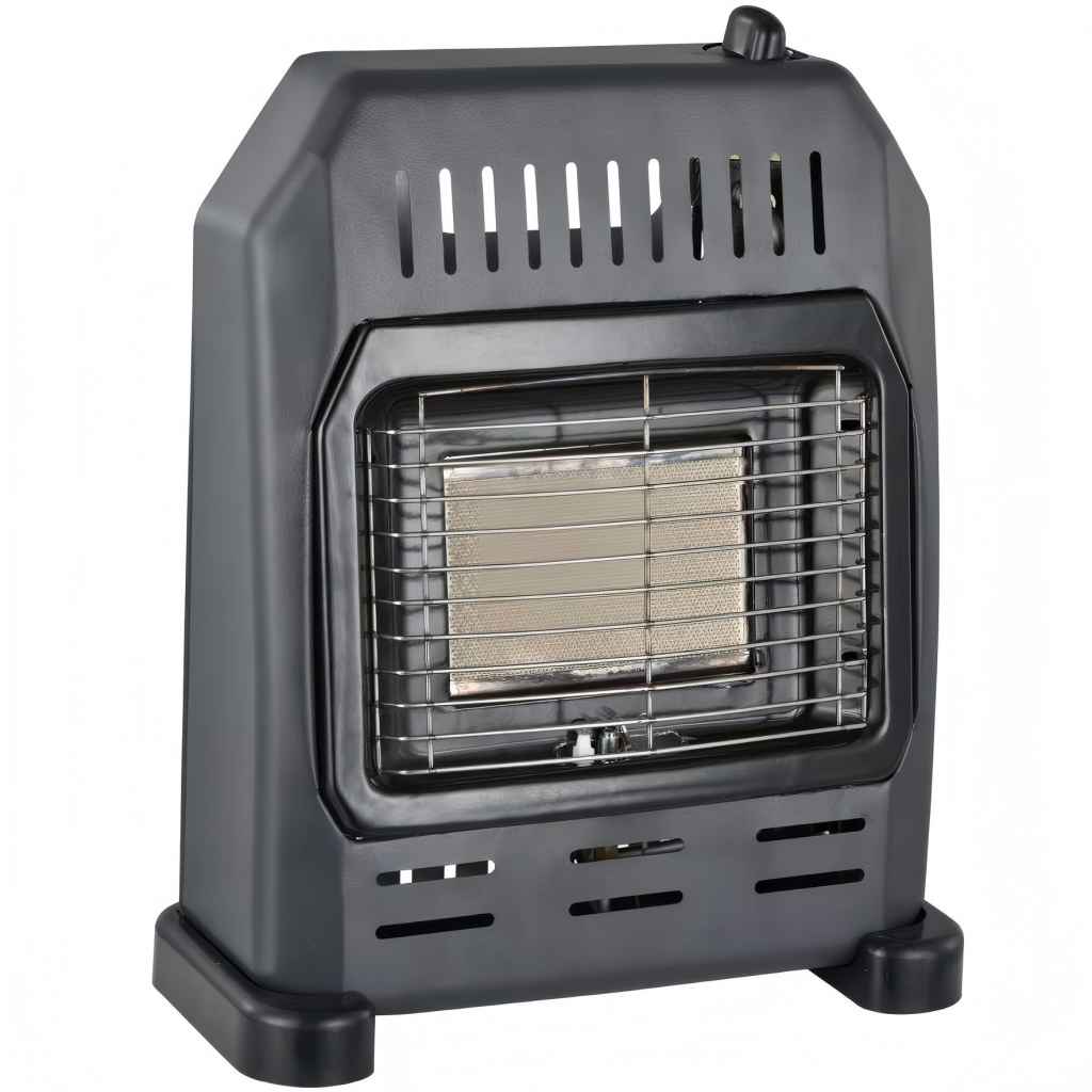 Small Gas Heater for Indoor Use, 1.2kW-1.5kW Propane Heater, Indoor Gas Heater with Flame-Failure Protection, Portable and Safe for Home Use