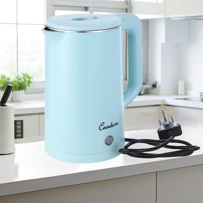 Condere Electric Kettle 2.0L with Voltage Protector, Hot Water Kettle Electric, Stainless Steel Tea Kettle for Boiling Water, Electric Water Heater
