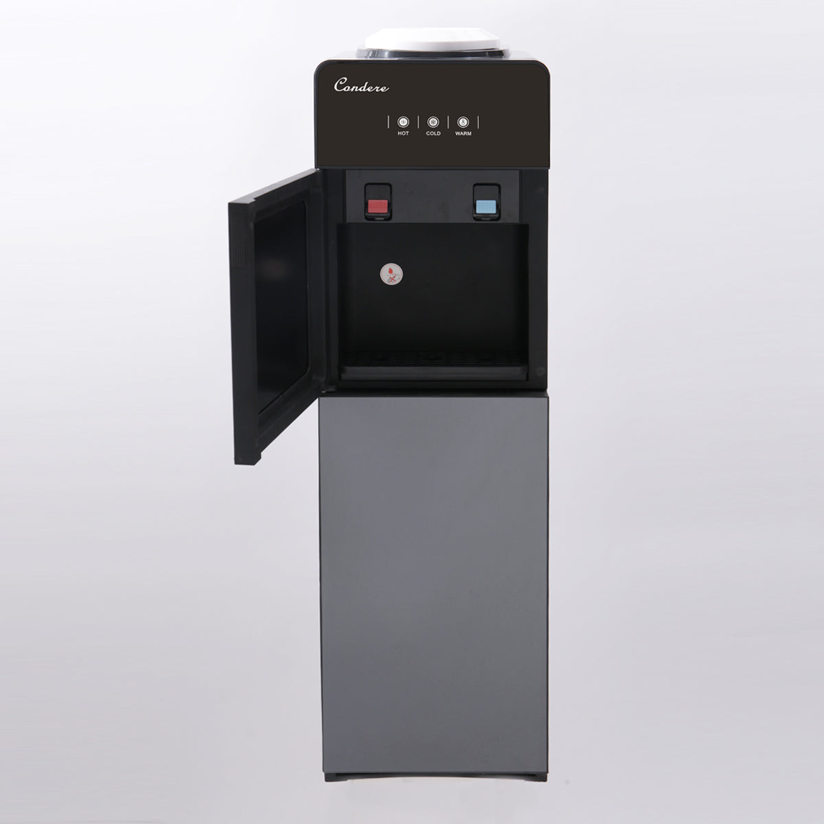 CONDERE Top-Loading Water Dispenser LX-8001 | Hot and Cold Water Cooler | Electronic Cooling & Heating | Built-in Storage | Detachable Water Box