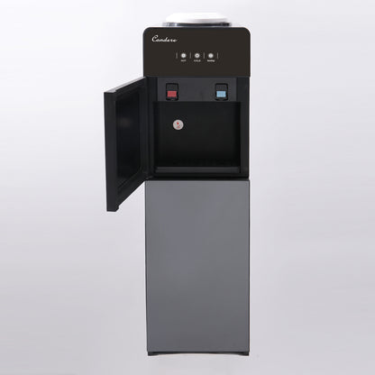 CONDERE Top-Loading Water Dispenser LX-8001 | Hot and Cold Water Cooler | Electronic Cooling & Heating | Built-in Storage | Detachable Water Box