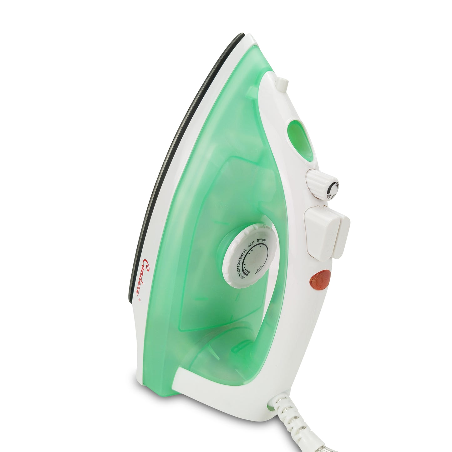 Condere Steam Iron for Clothes - Portable Clothes Iron with Non-Stick Soleplate, 140ML Water Tank, Compact Travel Steam Iron with Adjustable Thermostat - 1000-1600W