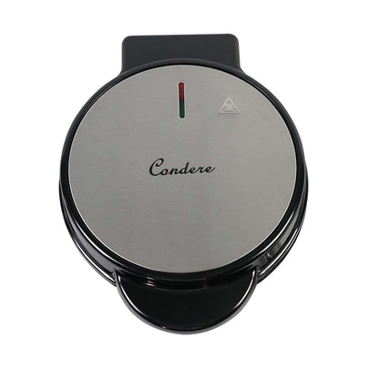 Condere Round Waffle Maker ZS-2433 – Mini Waffle Maker, Thin Waffle Maker, Cast Iron Waffle Iron, and Small Waffles Maker for Perfect Breakfast