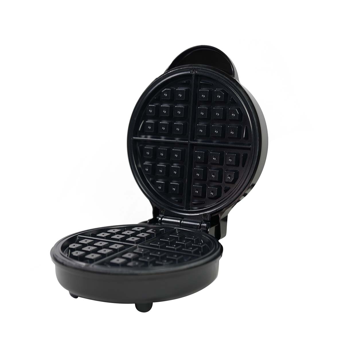 Condere Round Waffle Maker ZS-2433 – Mini Waffle Maker, Thin Waffle Maker, Cast Iron Waffle Iron, and Small Waffles Maker for Perfect Breakfast