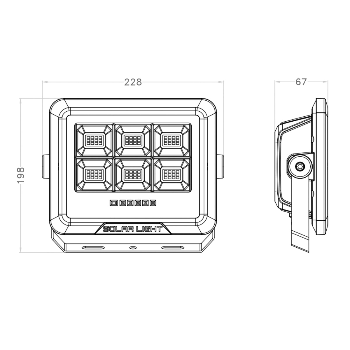 Solar Lights Outdoor with Panels SK-6009-50W Outdoor Solar Powered LED Light for Yard with Remote, Security, Long 10-12Hrs Working Time, SMD2835 Technology
