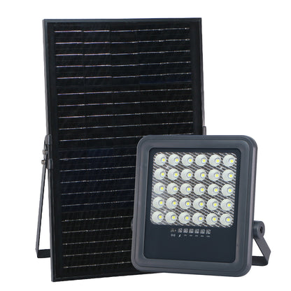 Solar Lights Outdoor SK-6015-100W Outdoor Solar Powered LED Light with Remote, 800-900lm Brightness, 10-12 Hours Lighting Time