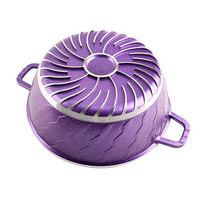 10pcs Lightning Cookware Pot Set SNCJ004 – Die-Cast Aluminum, Glass Lid