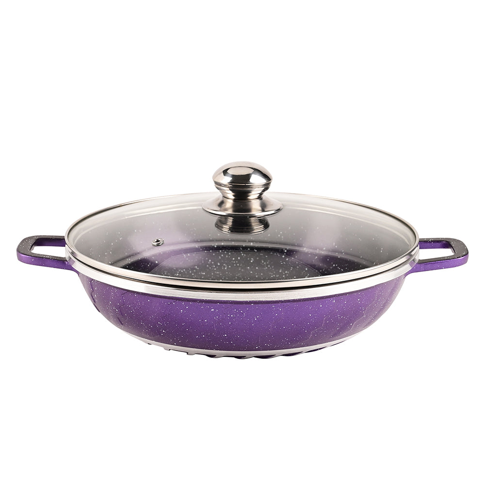 10pcs Lightning Cookware Pot Set SNCJ004 – Die-Cast Aluminum, Glass Lid