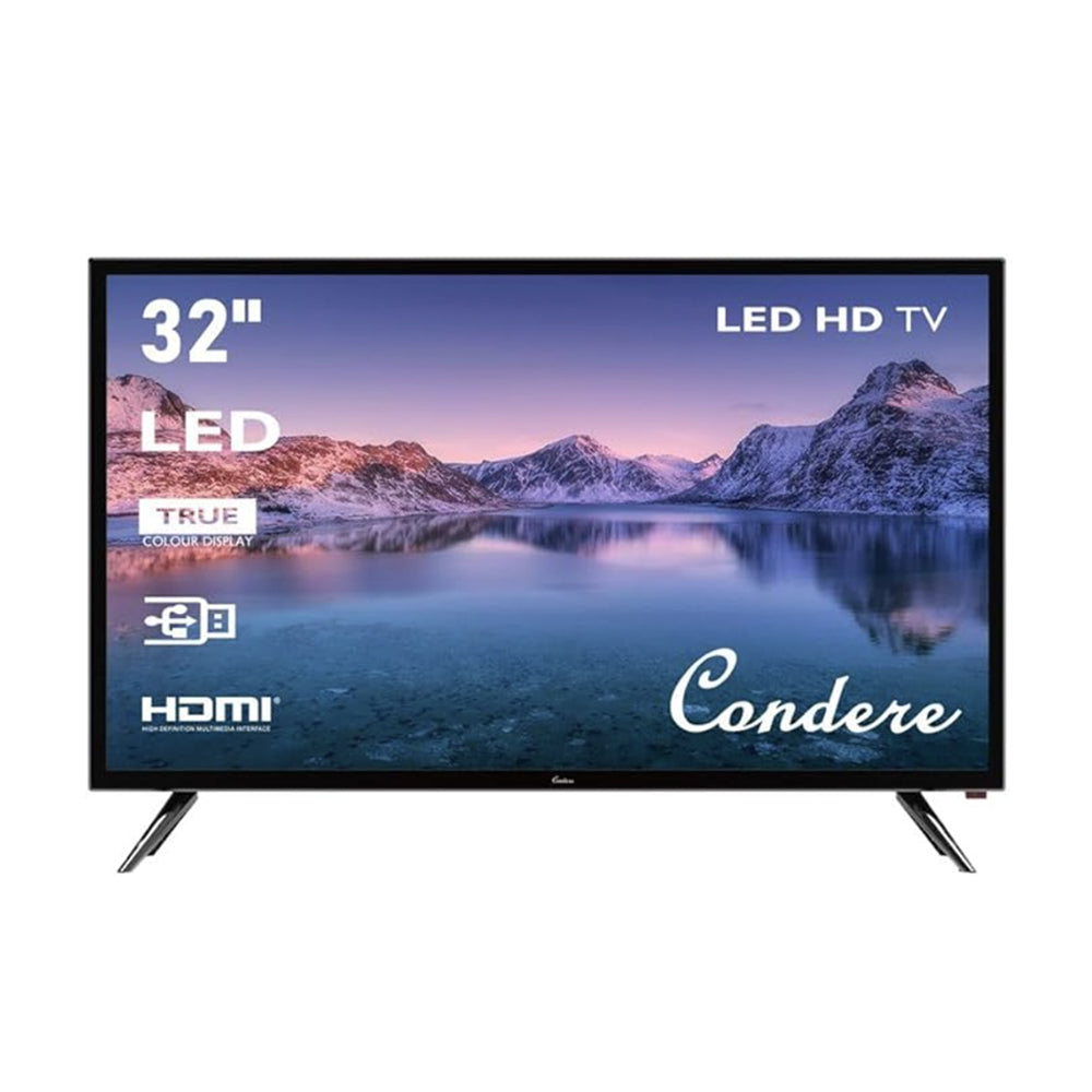 Condere 32-Inch Smart TV 32V06– HD LED Flat Screen with Wi-Fi, Wide Viewing Angle, Affordable 32 in Smart TV for Home, Bedroom, or Office