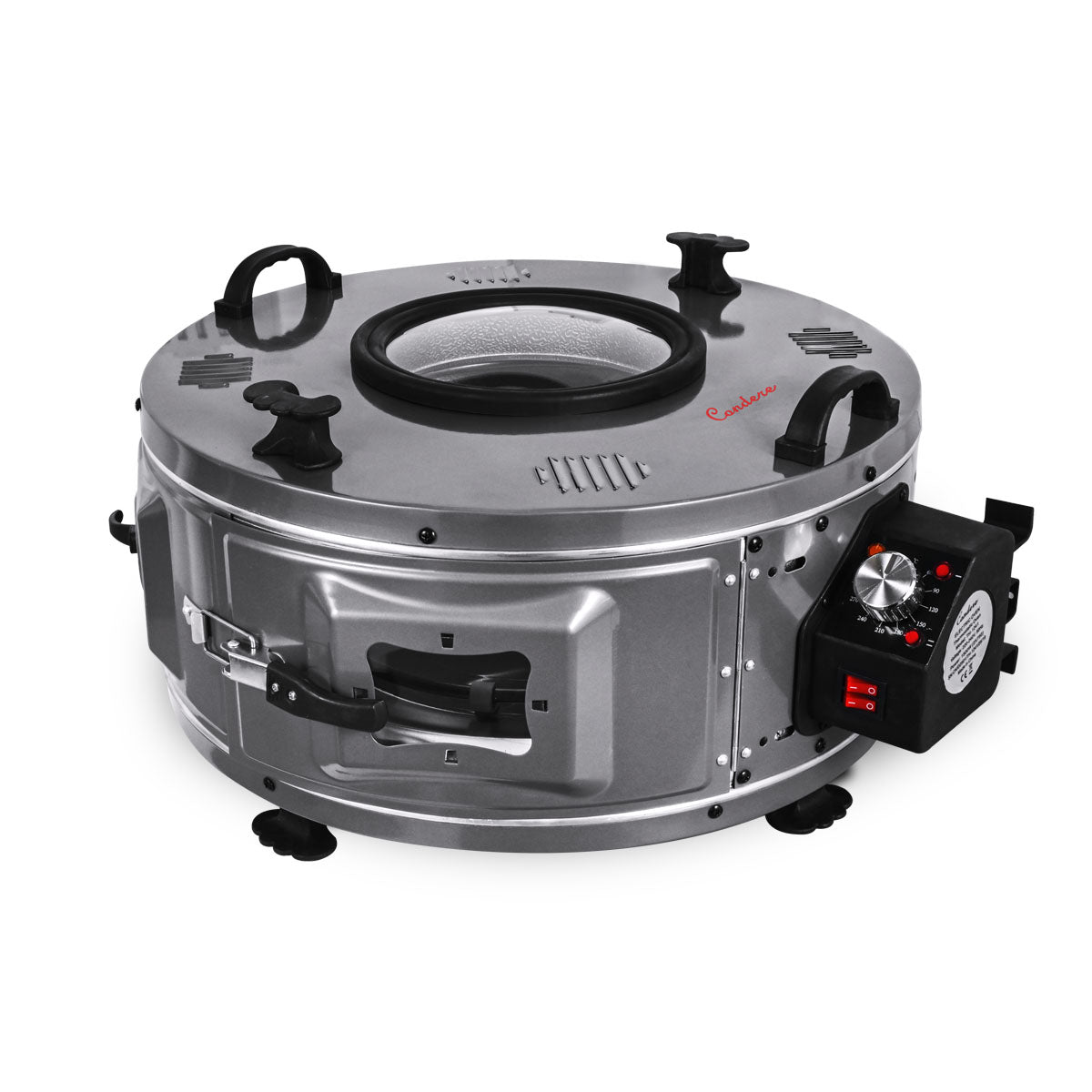 CONDERE Oven, Thermostatic Roaster Oven TH-1241-1500W Electric Roaster Pan with Lid, Adjustable Heat Control, and 3 Deep Trays