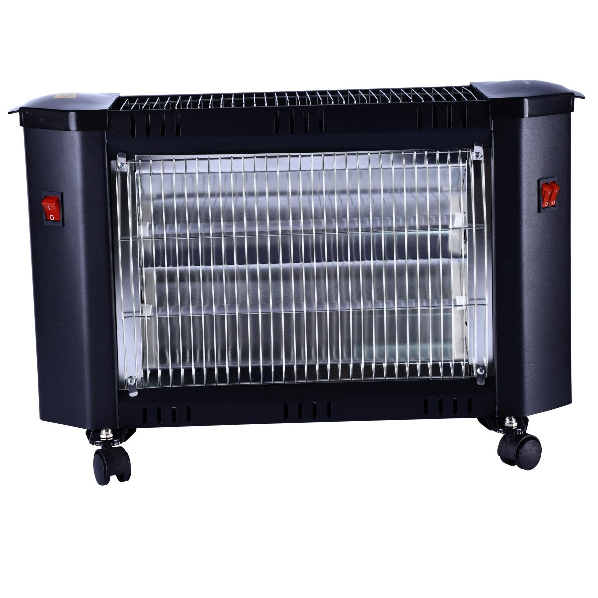 CONDERE Electric Space Heater ZR-2004 1200W Quartz Tube Room Heater, Portable Heater with 2 Sides Heating, 3 Heating Modes, Mini Heater for Indoor Use, Office & Bedroom