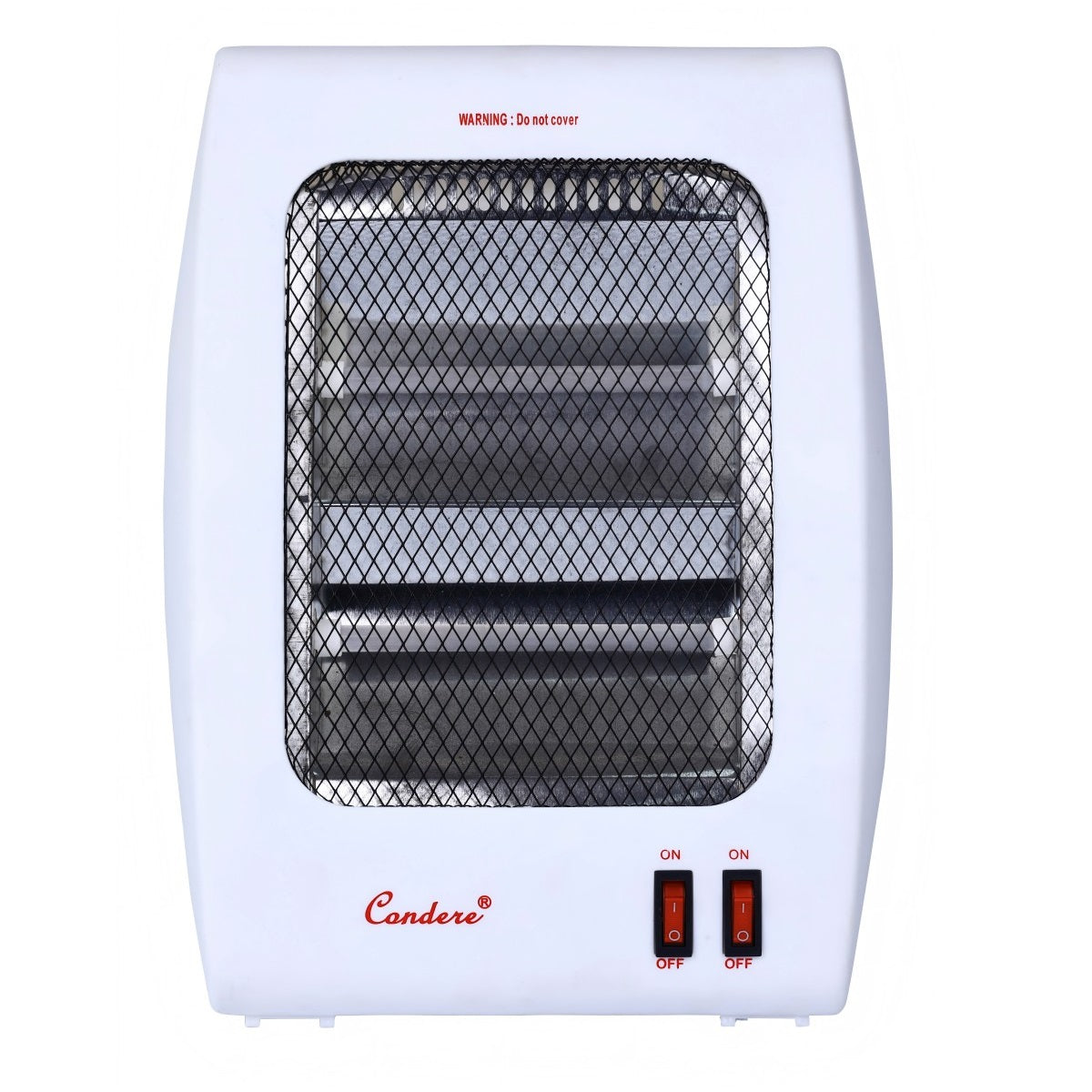 CONDERE Electric Heater ZR-2007 – 800W Quartz Space Heater with 2 Heating Settings, Mini Portable Heater for Indoor Use, Room & Office Heater with Tip-Over Protection