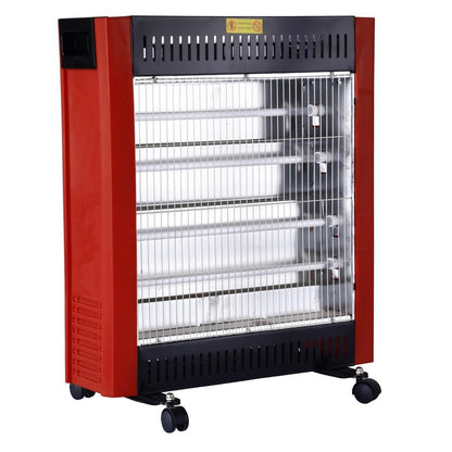 CONDERE Electric Heater ZR-2202, 5 Quartz Tube Space Heater, Portable Electric Heater for Indoor Use, Room, Bedroom, Office