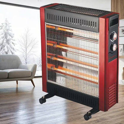 CONDERE Electric Heater ZR-2202, 5 Quartz Tube Space Heater, Portable Electric Heater for Indoor Use, Room, Bedroom, Office