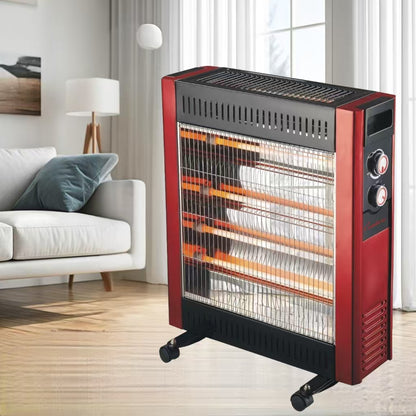 CONDERE Electric Heater ZR-2202, 5 Quartz Tube Space Heater, Portable Electric Heater for Indoor Use, Room, Bedroom, Office