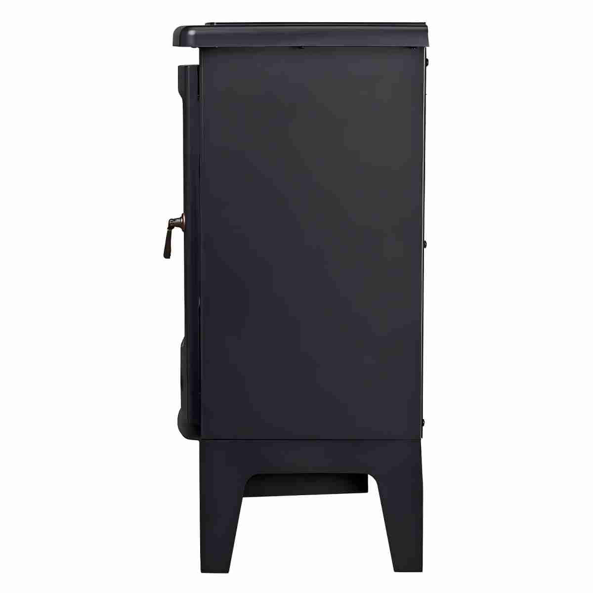 CONDERE Electric Heater ZR-8001, Freestanding Space Heater with Real Log Flame Effect, Adjustable Flame Brightness, 2 Heat Settings (900W/1800W), Ideal for Large Rooms, Bedroom, and Office