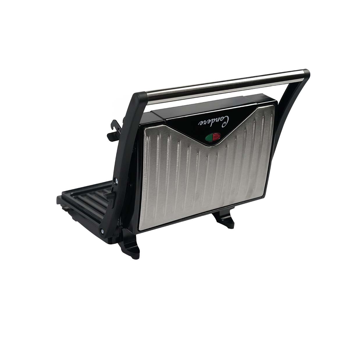 Condere Mini Contact Grill ZS-2432 – Indoor Electric Grill, Panini Press, Electric Grill for Kitchen, Small Indoor Grill for Grilled Cheese