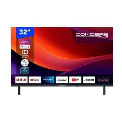 Condere Plus 32" HD LED Smart TV – VIDAA OS, Dolby Audio, HDR, Wi-Fi for Family